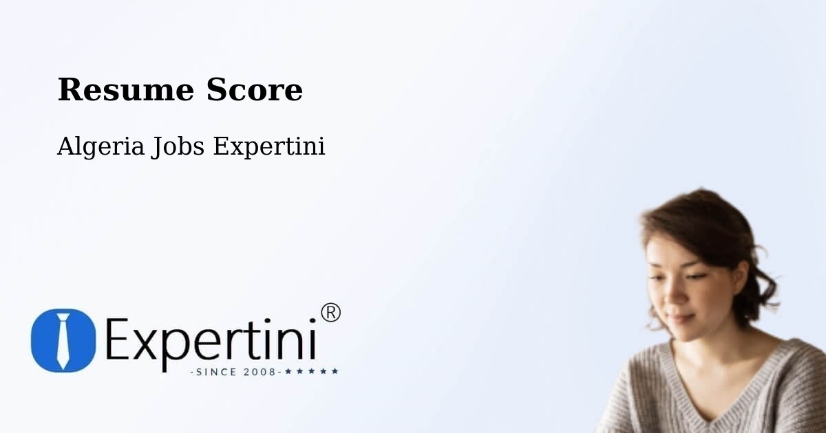 Resume Score & Job Description Match Tool – Saïda - Algeria Jobs Expertini